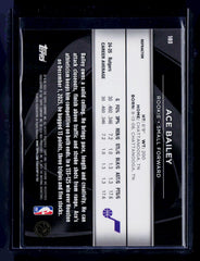 2025-26 Topps Chrome Black #103 Ace Bailey Refractor #/299
