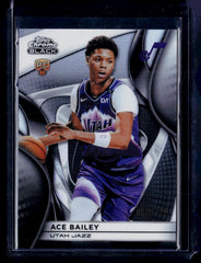 2025-26 Topps Chrome Black #103 Ace Bailey Refractor #/299