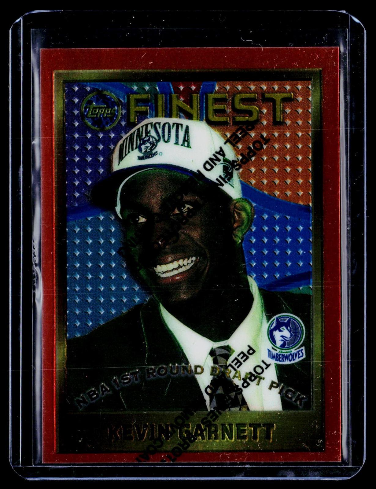 1995-96 Finest #115 Kevin Garnett RC