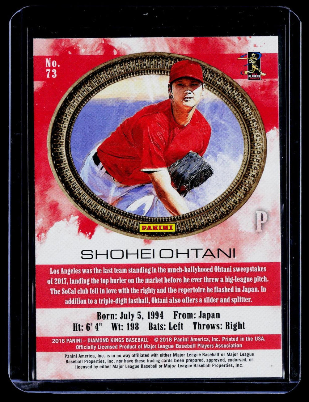 2018 Panini Diamond Kings #73 Shohei Ohtani RC