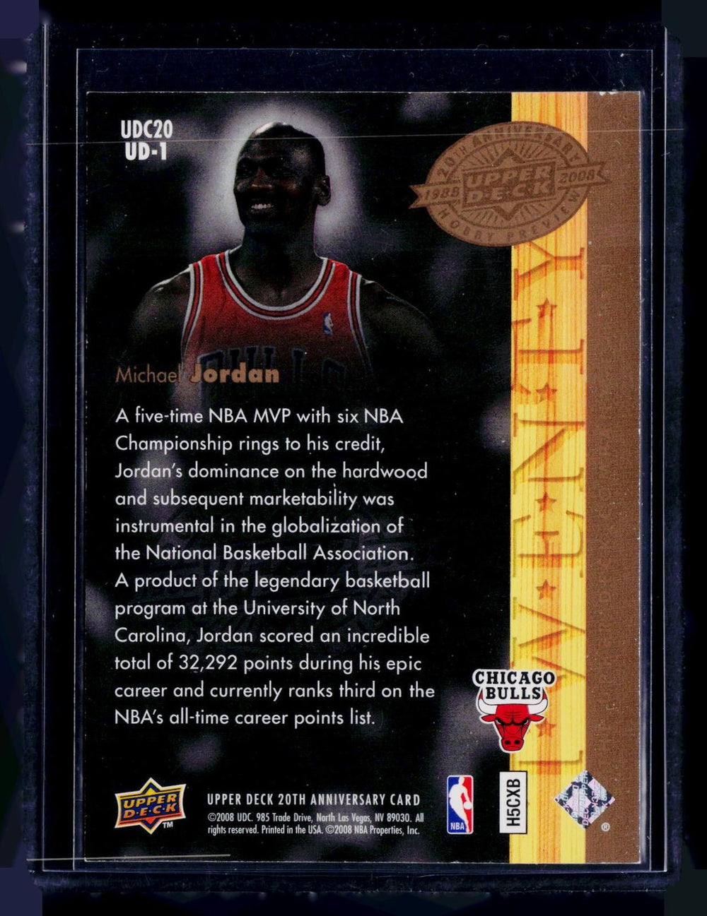2008 Upper Deck 20th Anniversary #UD-1 Michael Jordan