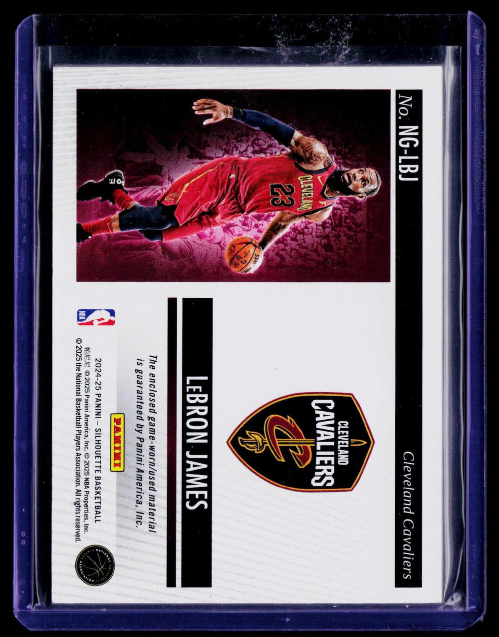 2024-25 Panini Silhouette #NG-LBJ LeBron James NBA Gear