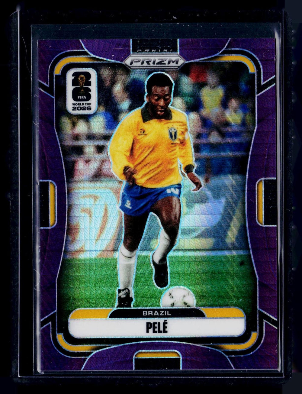 2026 Panini Prizm FIFA World Cup #96 Pele Purple Hyper Prizm #/299
