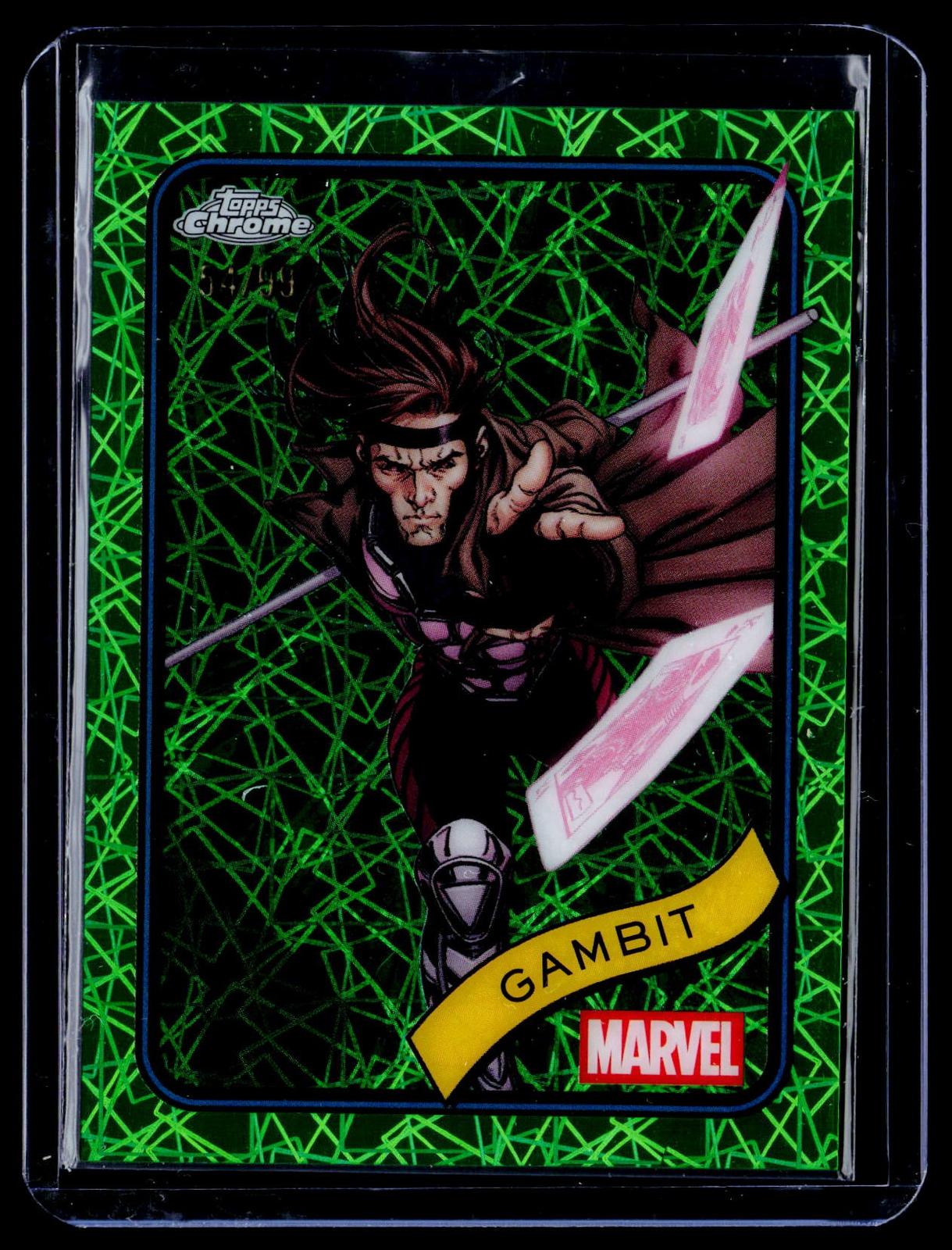 2025 Topps Chrome Marvel #105 Gambit Hulk Green Lazer