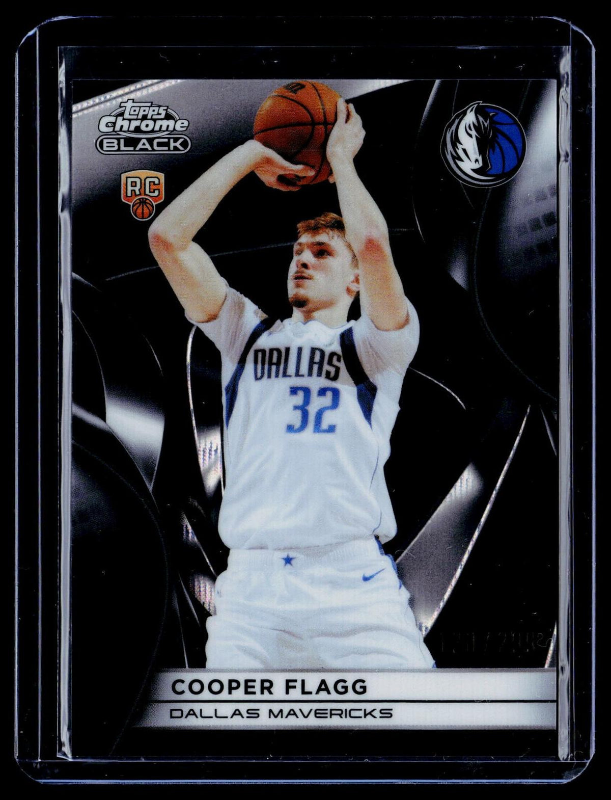 2025-26 Topps Chrome Black #101 Cooper Flagg Refractor Wave #/299