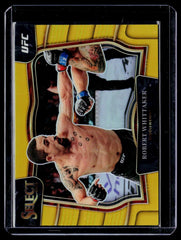 2023 Panini Select UFC #295 Robert Whittaker Gold Prizm #/10