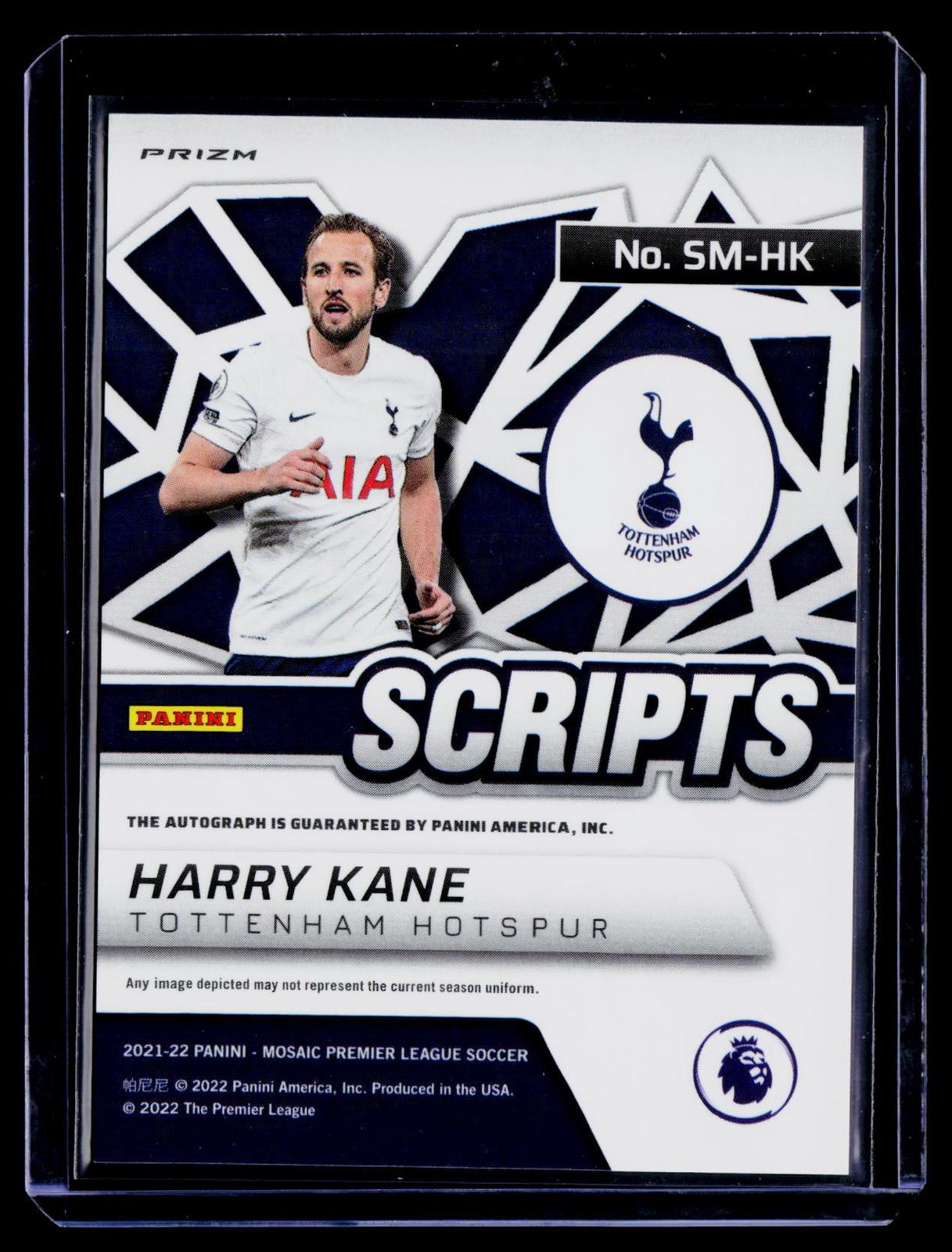 2021-22 Panini Mosaic Premier League #SM-HK Harry Kane Scripts Mosaic