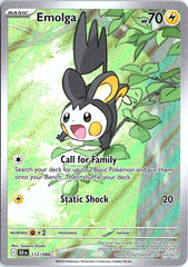 Emolga Illustration Rare SV: Black Bolt 112/086 NM