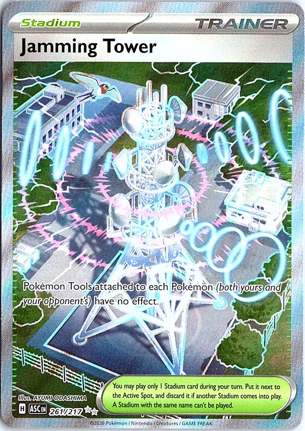 Jamming Tower Ultra Rare ME: Ascended Heroes 261/217 NM