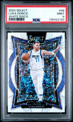 2024 Panini Select #56 Luka Doncic White Disco PSA 9