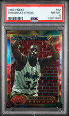 1993 Finest #99 Shaquille O'Neal PSA 8