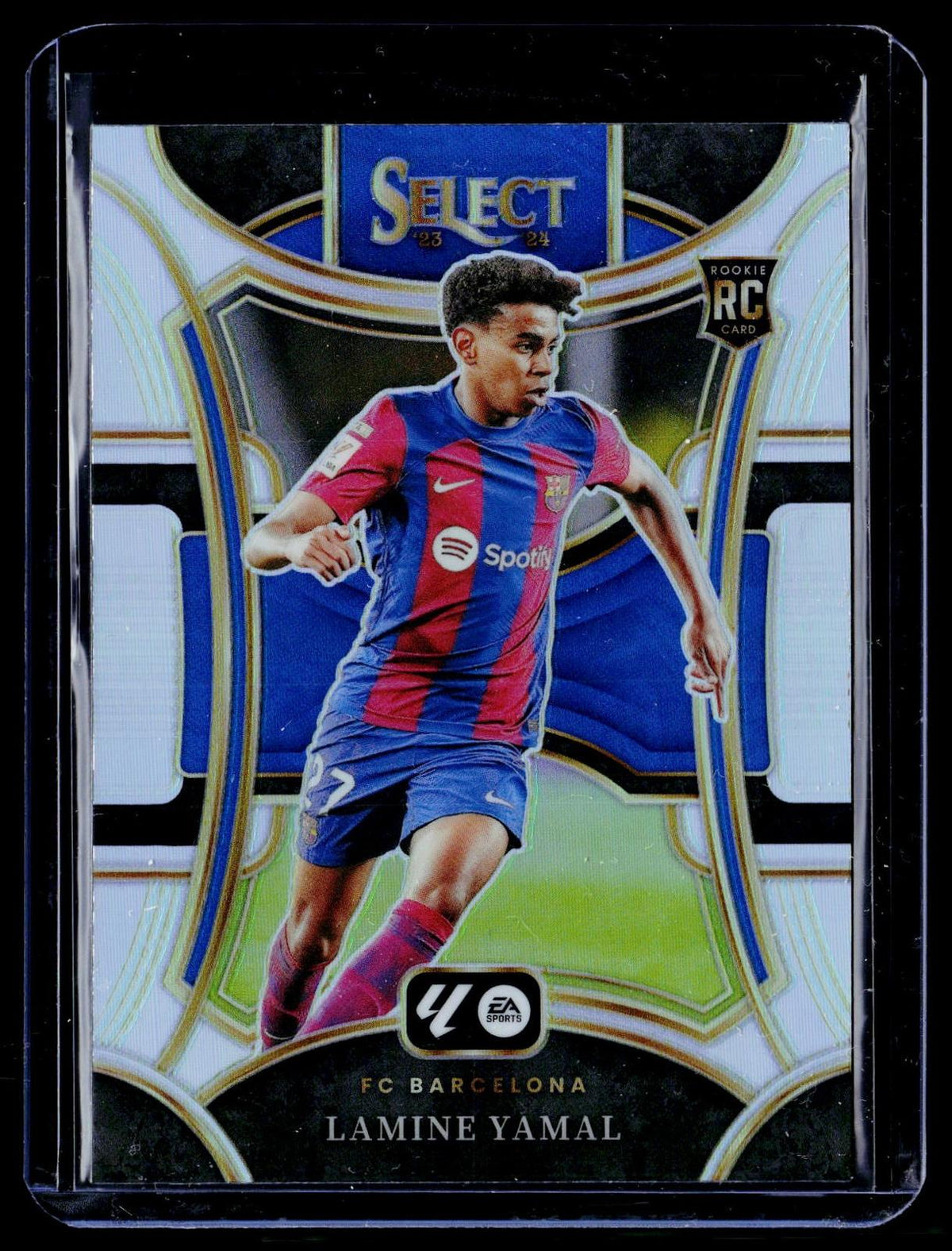 2023-24 Panini Select La Liga #136 Lamine Yamal White Silver