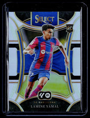 2023-24 Panini Select La Liga #136 Lamine Yamal White Silver