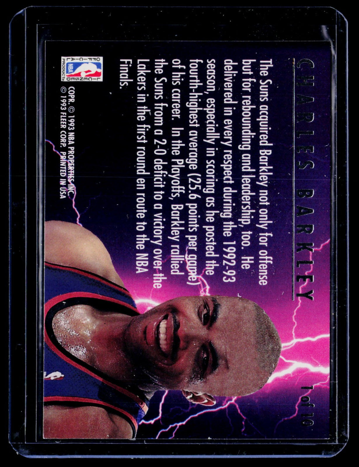 Charles Barkley 1993 fleer ultra scoring kings 1 NM
