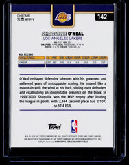 Shaquille O’Neal Topps Chrome Update - Aqua Basketball Refractor 142 NM