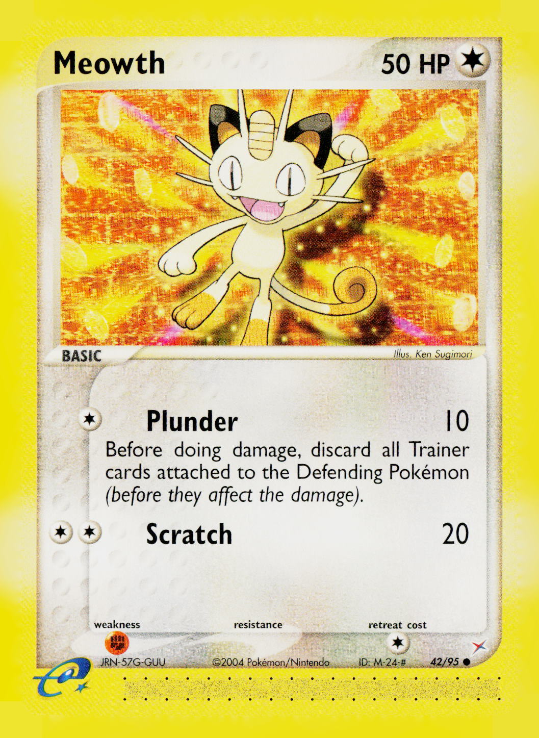 Meowth EX Team Magma vs Team Aqua 42/95 LP