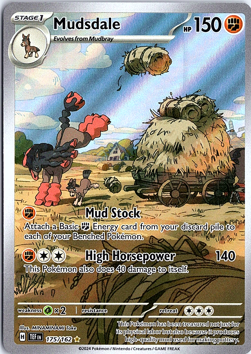 Mudsdale Illustration Rare SV05: Temporal Forces 175/162 NM