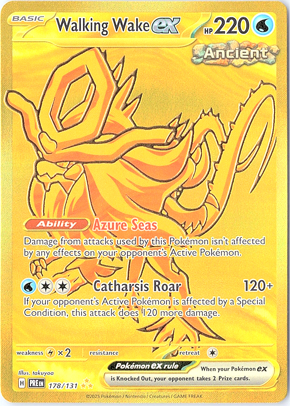 Walking Wake ex Hyper Rare SV: Prismatic Evolutions 178/131 NM