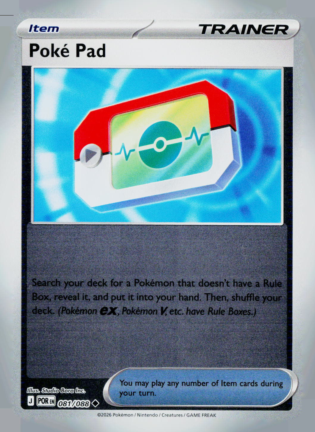 Poke Pad POR 081/088 Reverse Holo NM