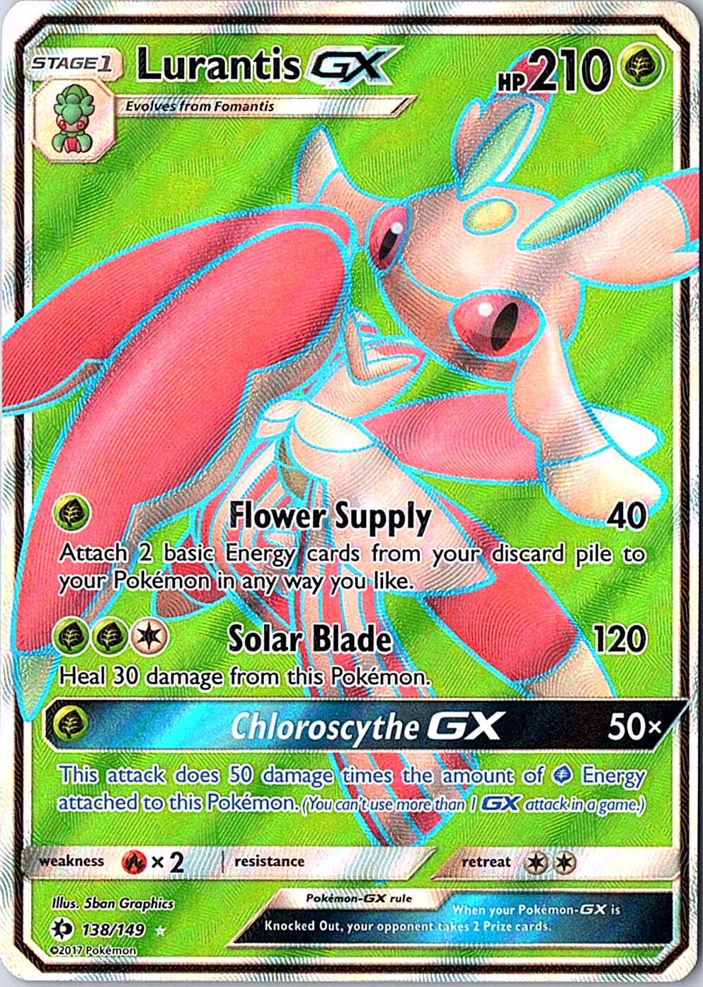 Lurantis GX (Full Art) Ultra Rare SM Base Set 138/149 NM