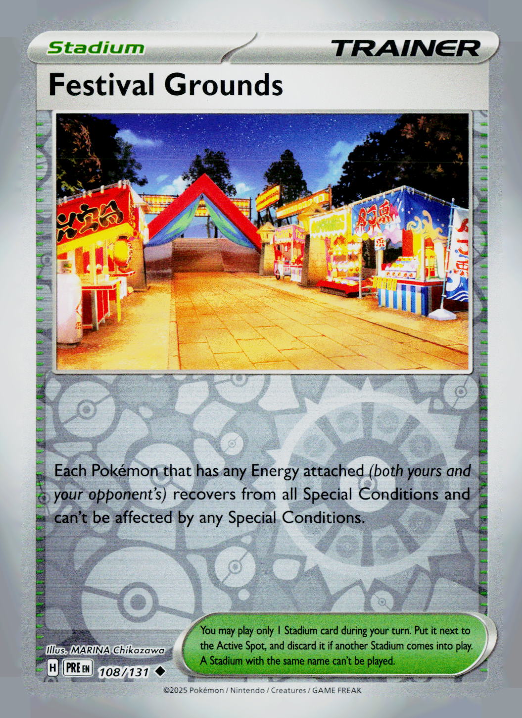 Festival Grounds PRE 108/131 Reverse Holo NM