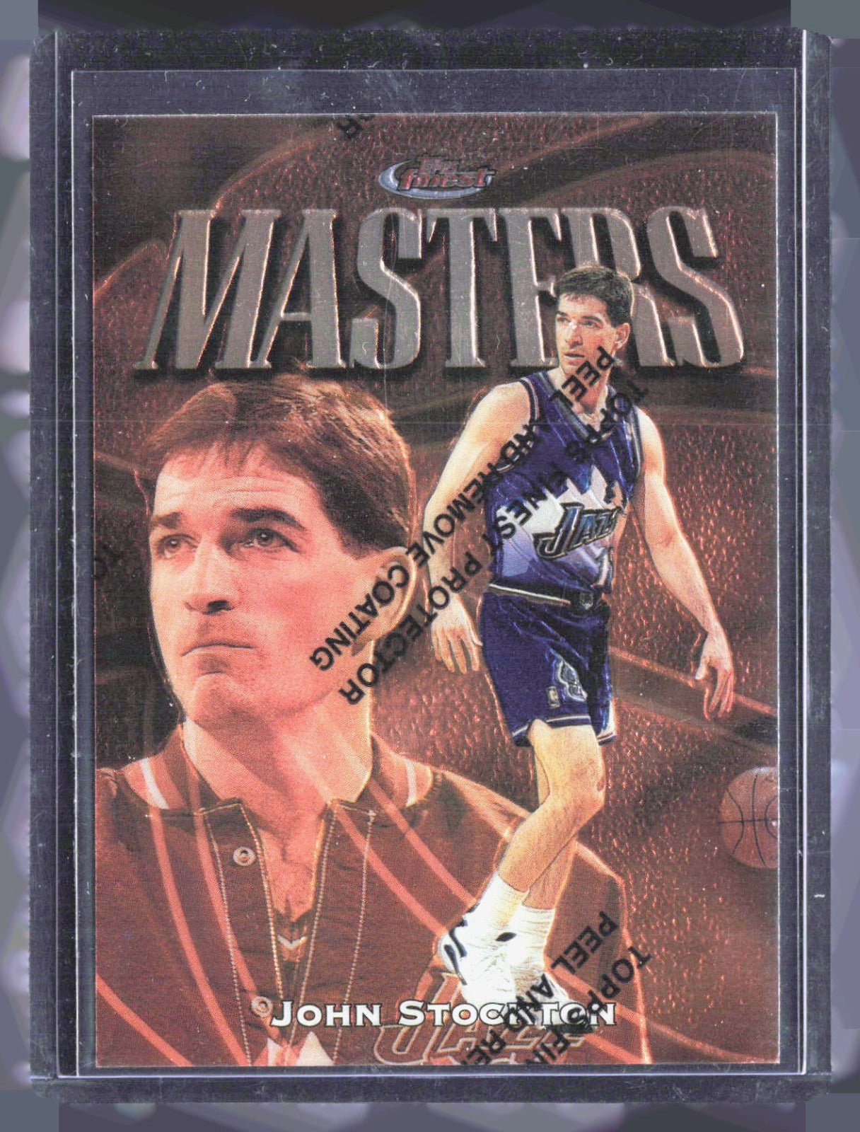1997-98 Finest John Stockton 33 Basketball Utah Jazz
