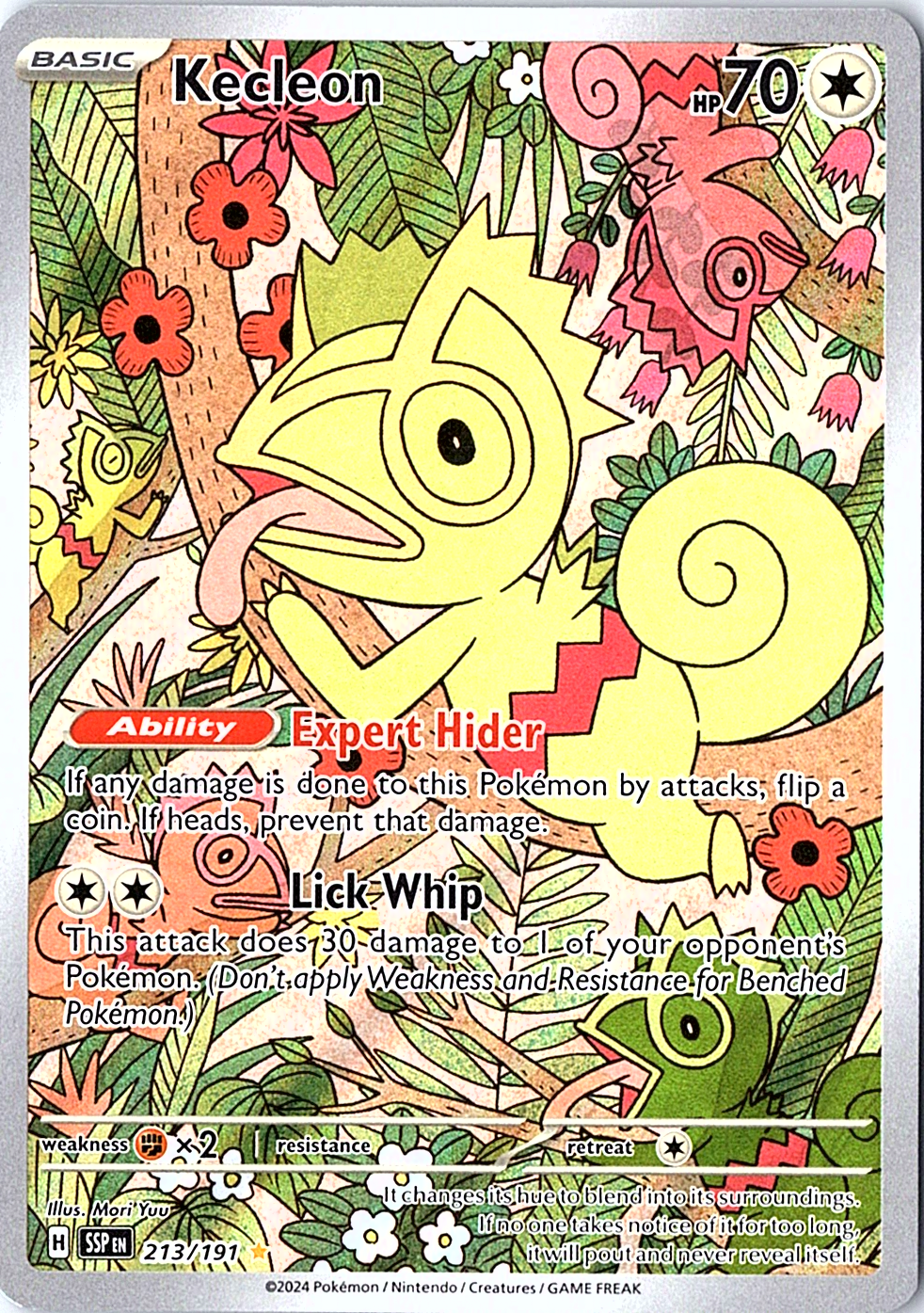 Kecleon Illustration Rare SV08: Surging Sparks 213/191 NM