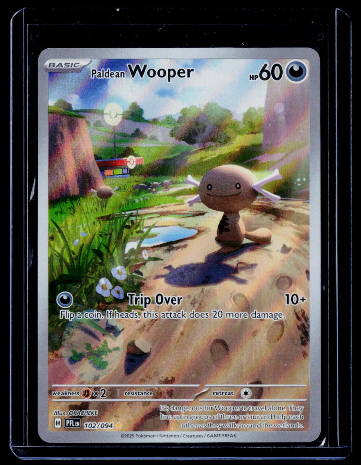 Paldean Wooper Holo ME02: Phantasmal Flames 102/094 NM