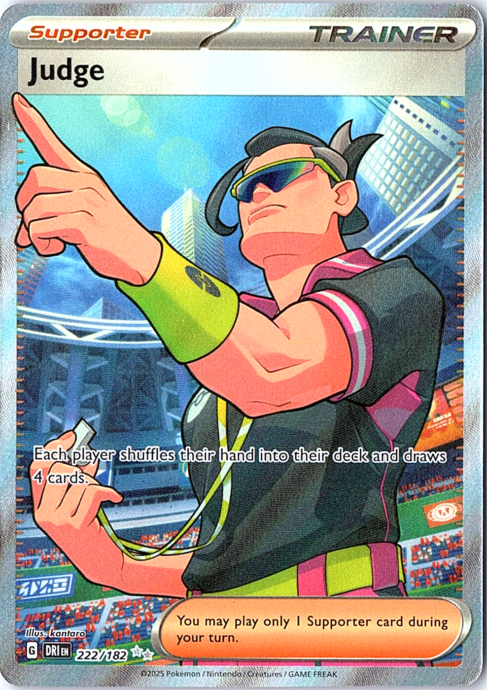 Judge Ultra Rare SV10: Destined Rivals 222/182 NM
