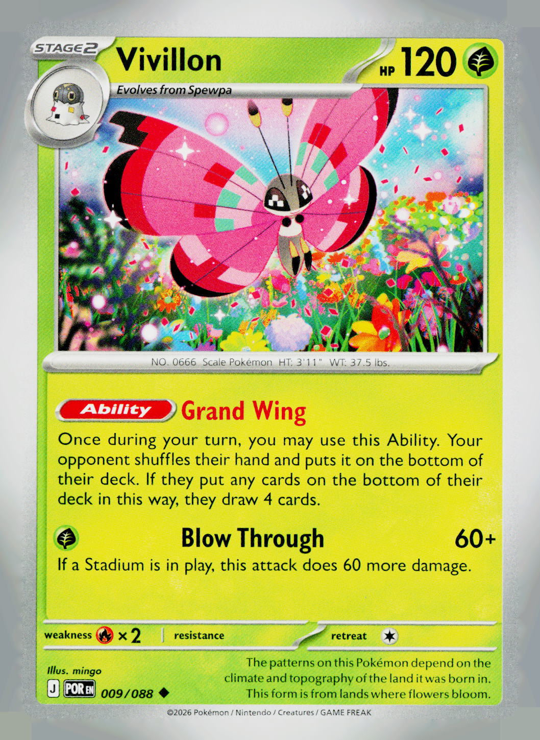 Vivillon POR 009/088 NM
