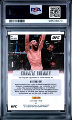 2023 Panini Prizm Ufc Throwback Signatures #THKZC Khamzat Chimaev PSA 9