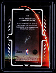 2025-26 Topps Chrome Update #AC-3 Victor Wembanyama Activators Purple Refractor #/75