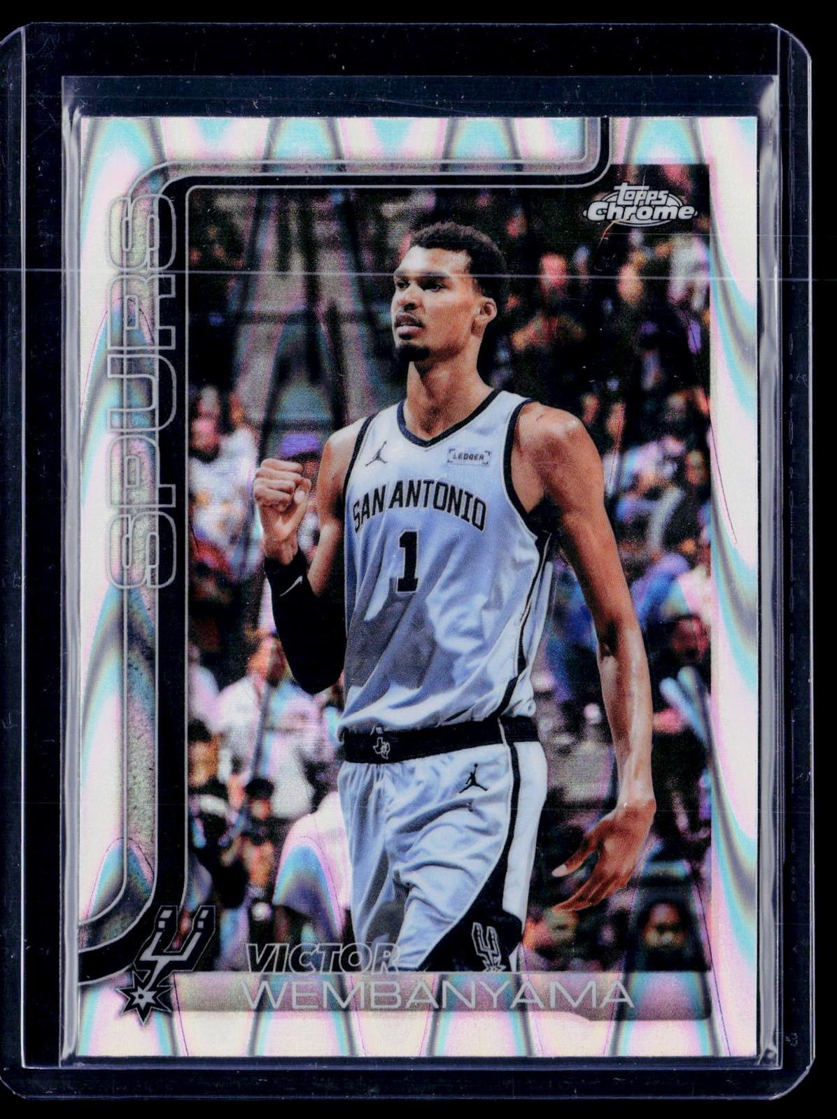 2025-26 Topps Chrome Update #22 Victor Wembanyama RayWave