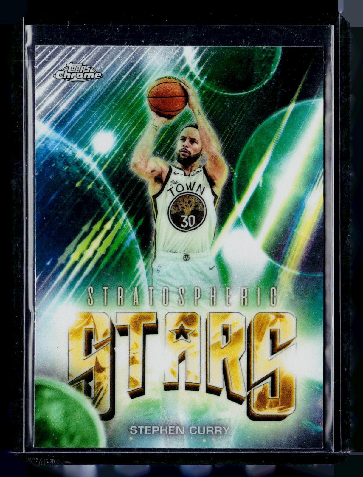 2025-26 Topps Chrome Update #ST-2 Stephen Curry Stratospheric Stars