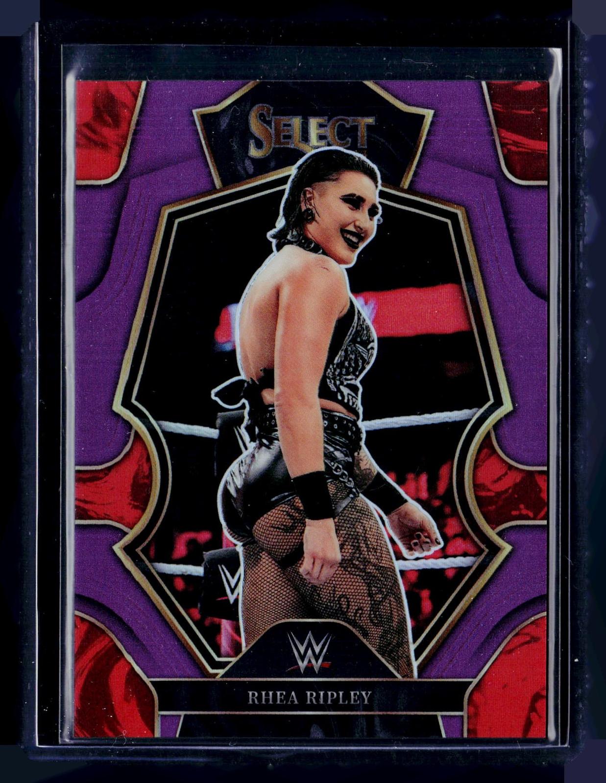 2023 Panini Select WWE #111 Rhea Ripley Purple Prizm #/99