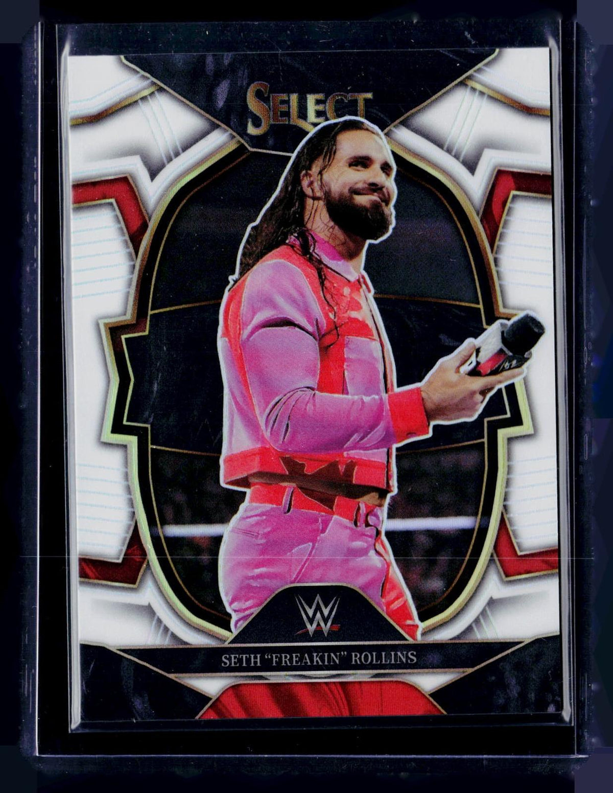 2023 Panini Select WWE #50 Seth “Freakin” Rollins White Prizm #/125