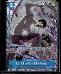 Mr.2.Bon.Kurei(Bentham) (055) (Alternate Art) Foil The Time of Battle OP16-055 NM