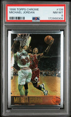 1996 Topps Chrome #139 Michael Jordan PSA 8