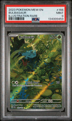 2023 Pokemon Mew En-151 #166 Bulbasaur Illustration Rare PSA 9