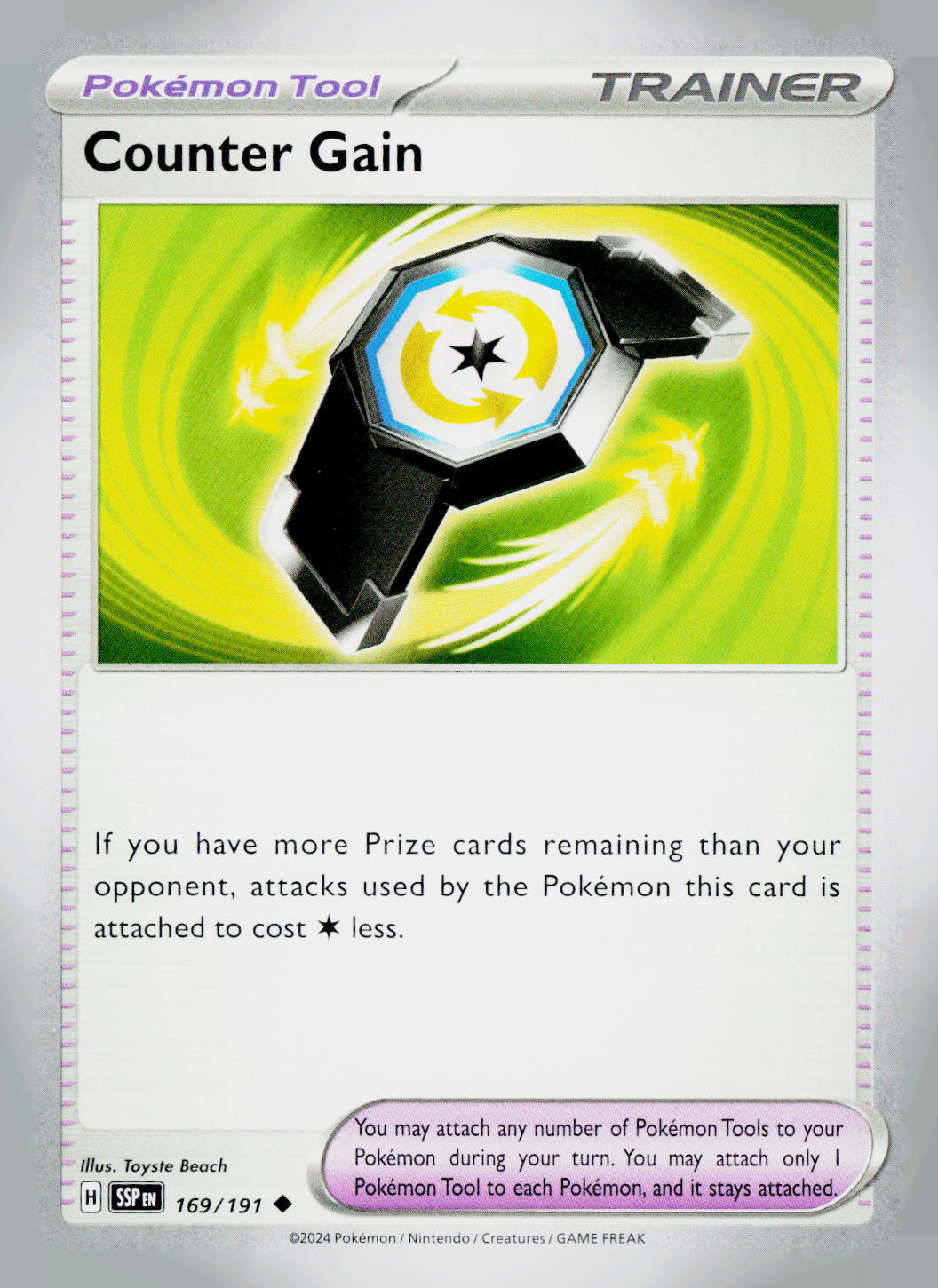 Counter Gain SSP 169/191 NM