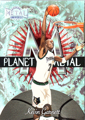 1997-98 Metal Universe - Planet Metal Kevin Garnett 8 PM Minnesota Timberwolves