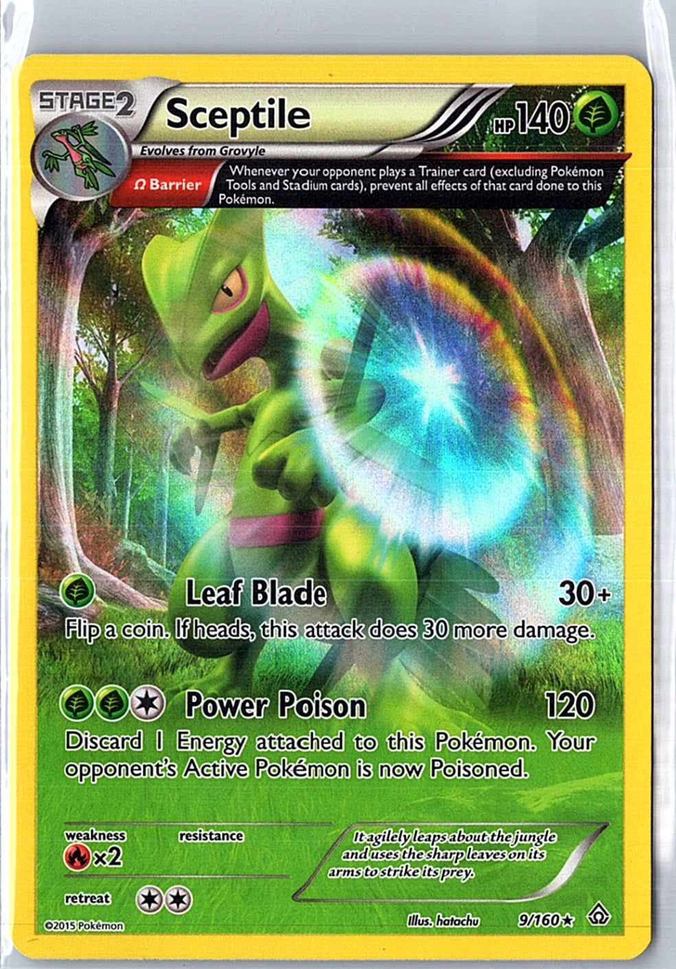 Sceptile (Omega) Holo Rare XY - Primal Clash 9/160 NM