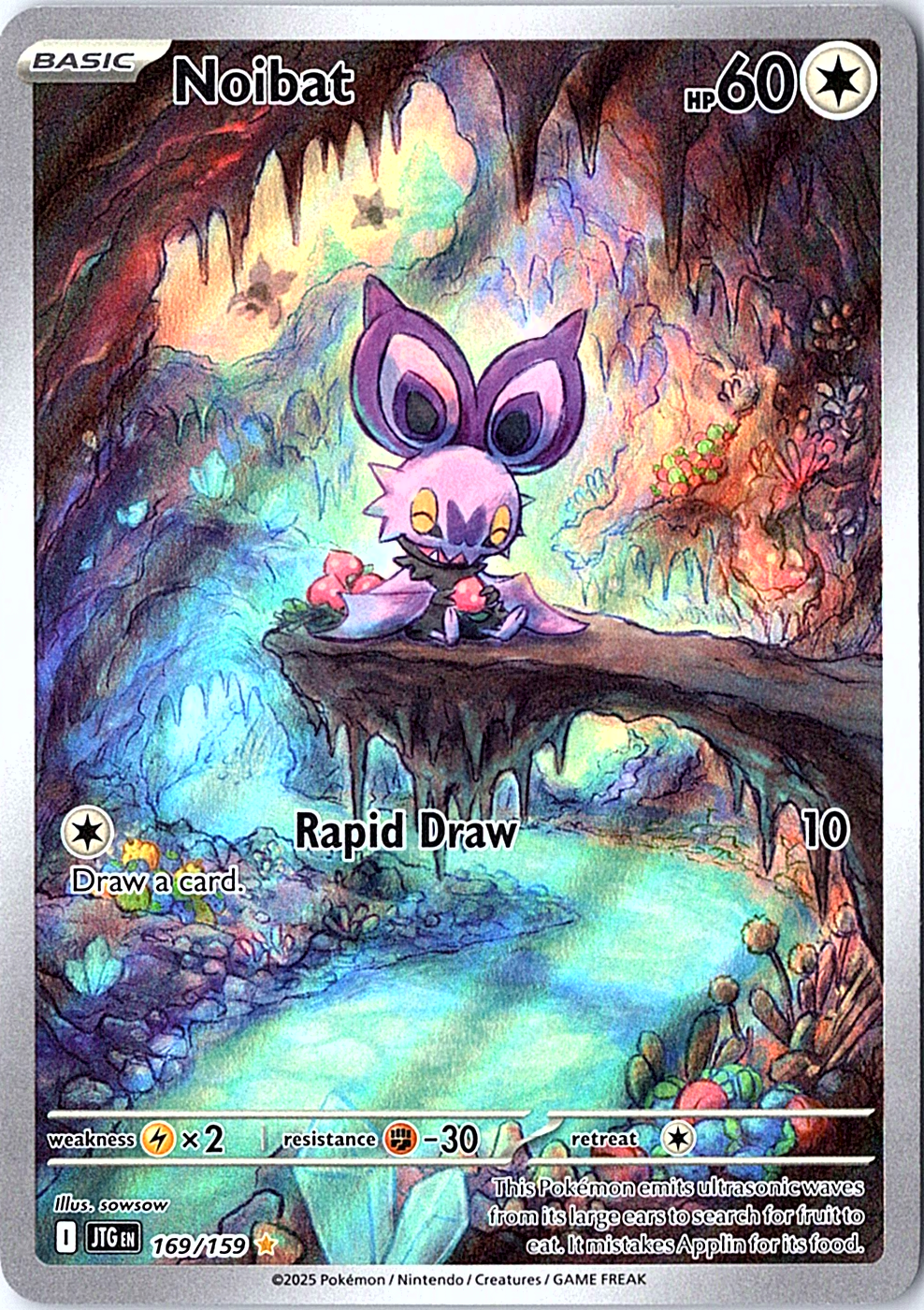 Noibat Illustration Rare SV09: Journey Together 169/159 NM