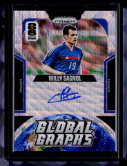 Willy Sagnol Panini Prizm FIFA World Cup - Global Graphs Wave Prizms GG-WSA NM