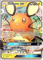 Dedenne GX Ultra Rare SM - Unbroken Bonds 57/214 NM