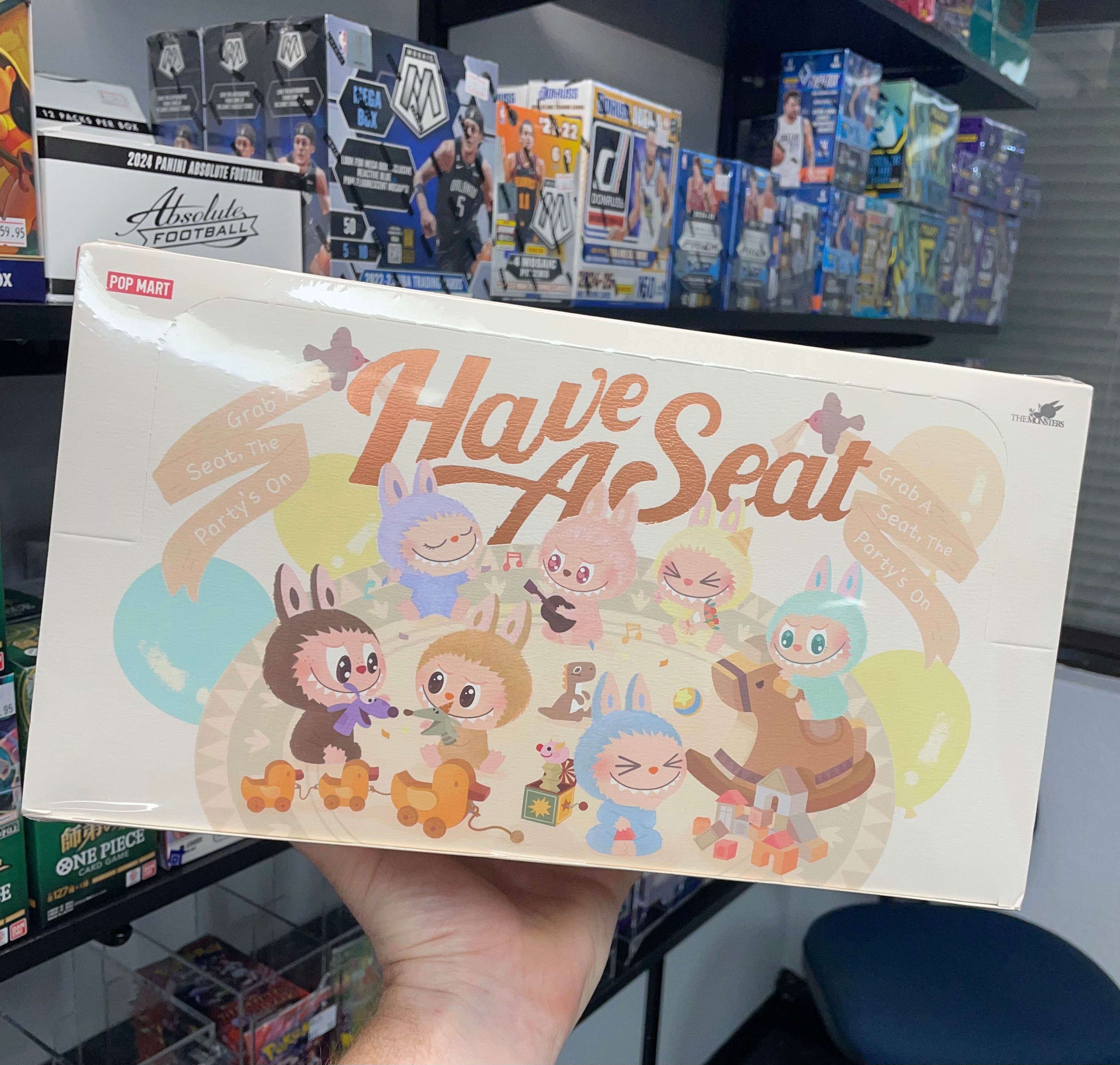 POP MART Labubu The Monsters Have a Seat Series Plush Pendant Blind Box x 1