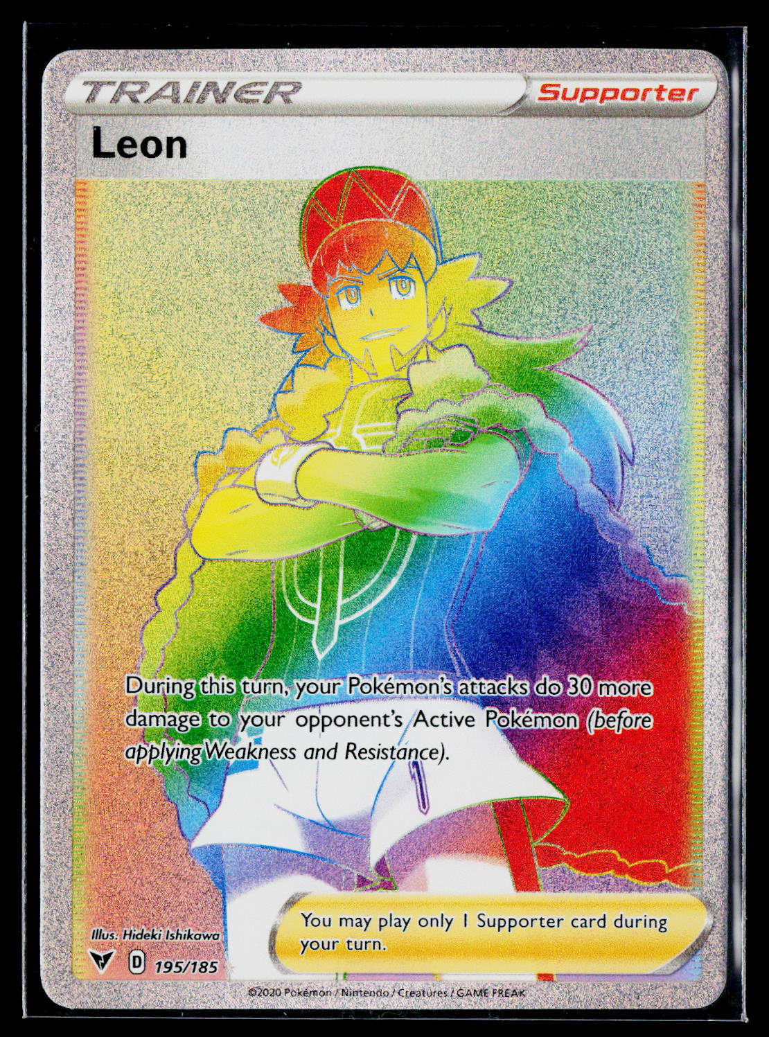 Leon (Secret) Holo SWSH04: Vivid Voltage 195/185 NM