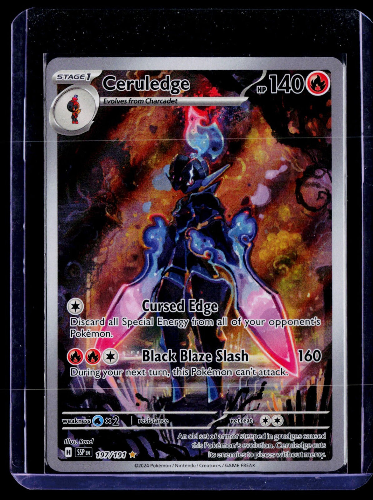 Ceruledge Holo SV08: Surging Sparks 197/191 NM