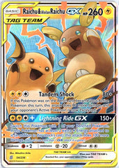 Raichu & Alolan Raichu GX Ultra Rare SM - Unified Minds 54/236 NM