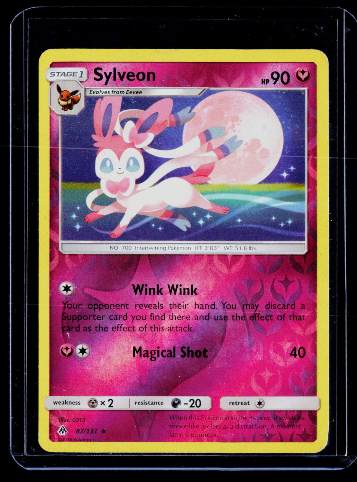 Sylveon 87 SM06 Reverse Holo NM